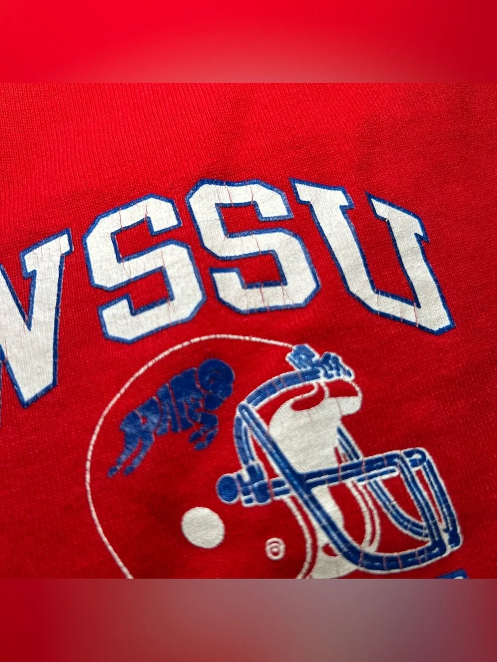 Vintage 80s Champion WSSU Rams Football Men’s M Shorts Winston-Salem Red USA
